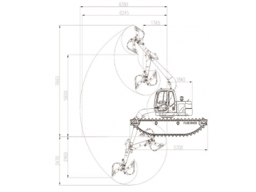 Excavadora anfibia, FK80-9C