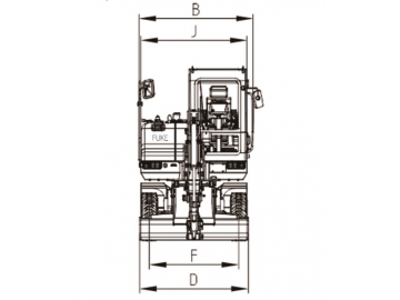 Excavadora sobre ruedas, FK35-9L