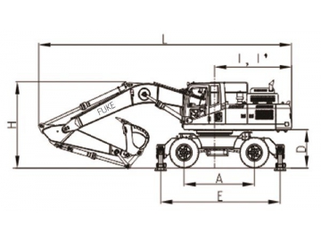 Excavadora sobre ruedas, FK320-9L