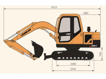 Excavadora sobre oruga, FK80-9