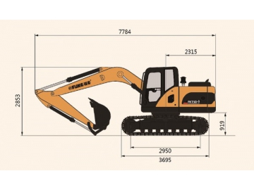 Excavadora sobre oruga, FK150-9