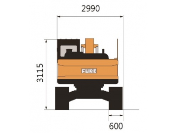 Excavadora sobre oruga / Excavadora oruga / Excavadora de oruga, FK230-9