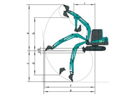 Excavadora Compacta, SWE60E; Equipos de Producción