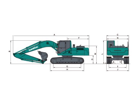 Excavadora Media, SWE210; Maquinaria de Construcción