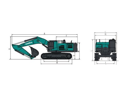 Excavadora Grande, SWE600F