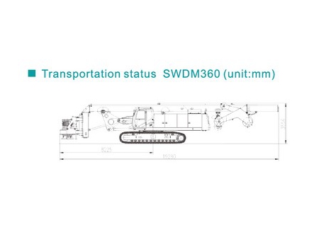 Perforadora Rotativa, SWDM360; Perforadora Sobre Orugas