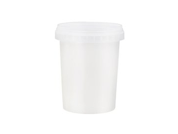 Pote con tapa de plástico IML de 600ml, CX039D