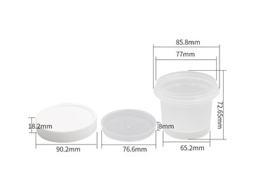 Vaso con tapa IML de 200ml, CX074B