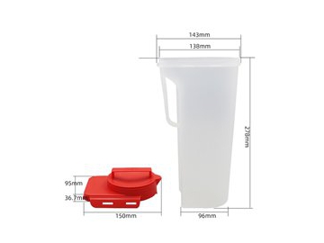 Vaso con tapa IML de 2000ml, CX084