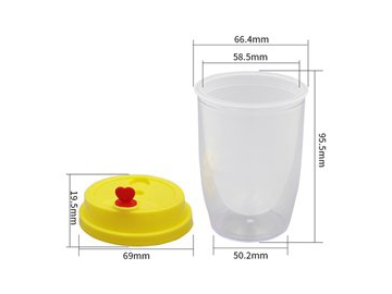 Vaso con tapa IML de 150ml, CX028