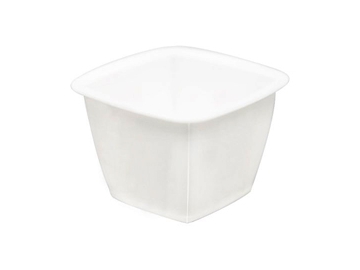 Contenedor con tapa de plástico IML de 55ml (blanco), CX046