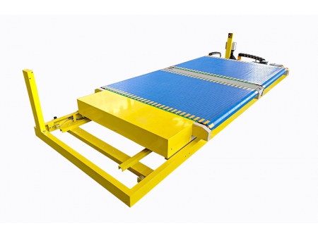 Carro de transferencia con centrado automático