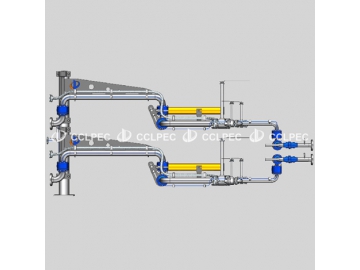Brazo de carga para tanque ISO de GNL