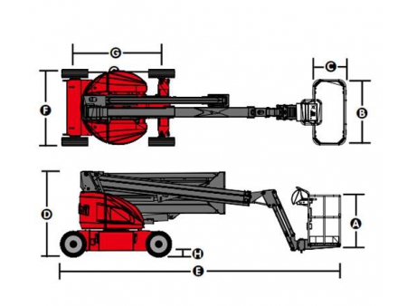 Plataforma articulada autopropulsada, HZ120/HZ140/HZ140J