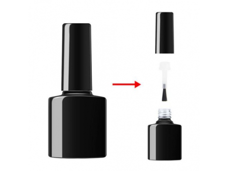 Frasco de Vidrio Negro, para Esmalte de Uñas SP-702