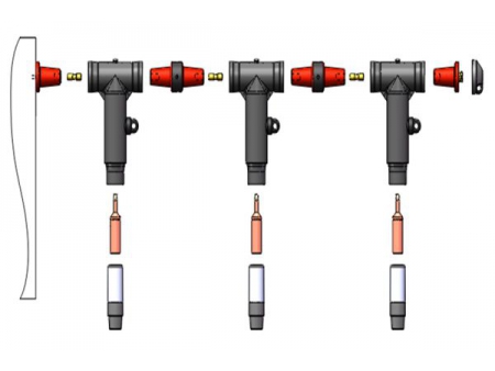 Conector separable tipo T de 600A