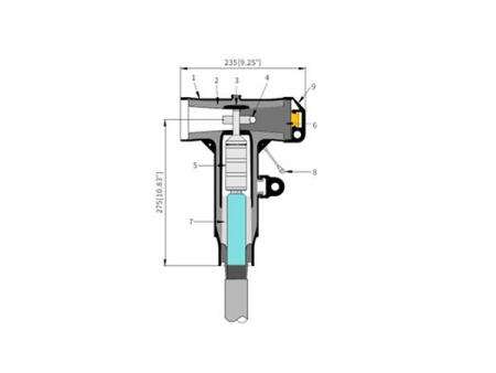 Conector separable tipo T de 600A