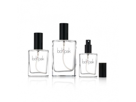 Botellas para Perfume, Transparentes Rectangulares