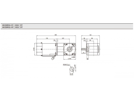 Motor para control de velocidad  104mm 200W