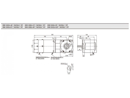 Motor de freno  90mm 120W