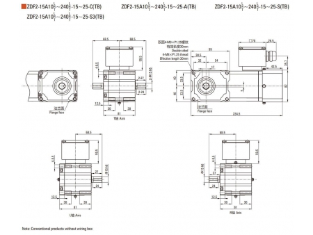 Motorreductor hipoidal F2/F3 de  15W/25W