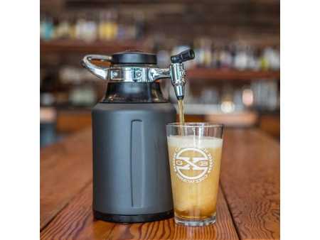 Growler Isotérmico de 1.9L, con Sistema de Carbonatación CO₂