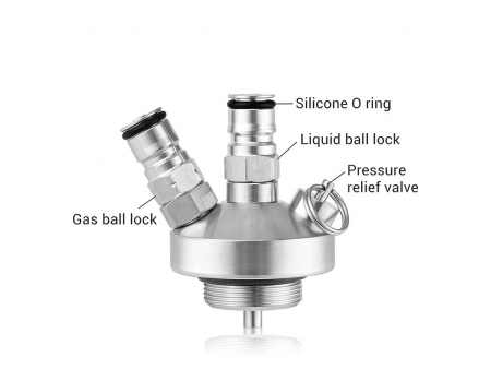 Lanza de Doble Bloqueo de Bola de Acero Inoxidable/Conector de Acoplamiento Rápido para Barril de Cerveza