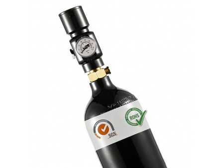 Regulador de CO₂ de baja presión Mini HPA para tanques de paintball (diseño de respuesta rápida)