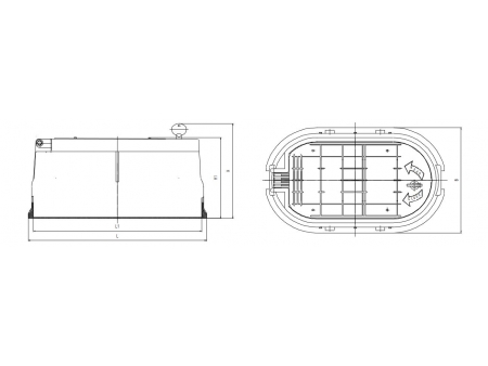 Caja de plástico para medidores de agua / Porta medidor de agua