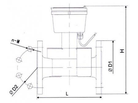 Medidor de agua ultrasónico con interfaz M-BUS