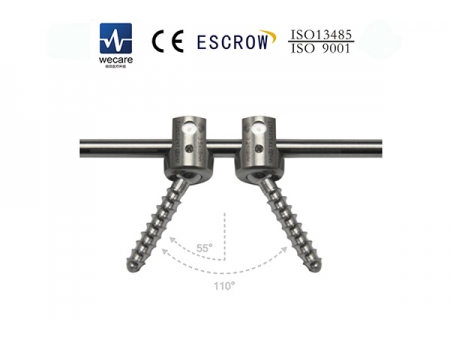 Sistema de fijación de barras con tornillos