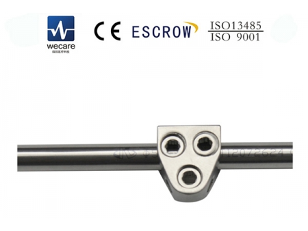 Sistema de fijación de barras con tornillos