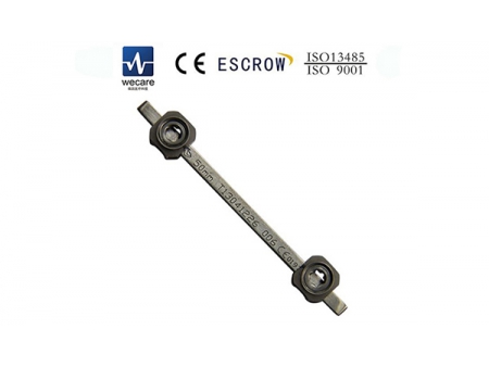 Sistema de fijación de barras con tornillos