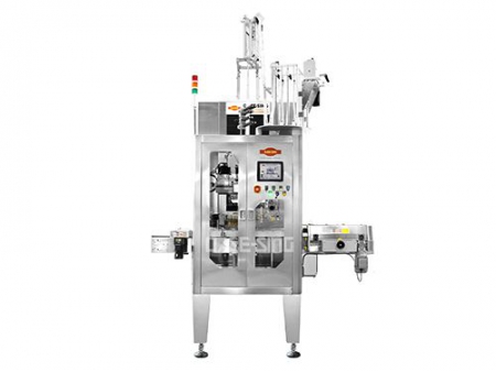 Aplicador de manga termoencogible de cabezal único, DSV-BP / Etiquetadora de manga termoencogible