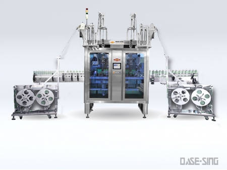 Aplicador de manga termoencogible de doble cabezal, DSVC-EB II / Etiquetadora de manga termoencogible