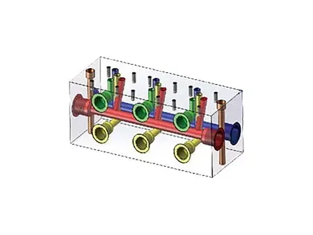 Colector de circuito paralelo de flujo NG10