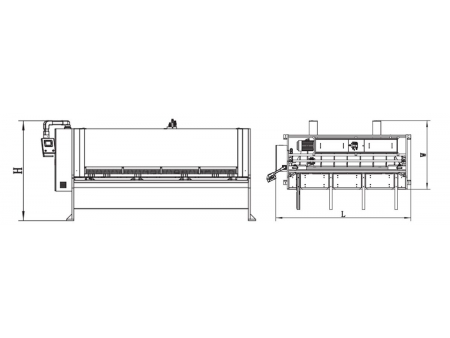 Cizalla de guillotina hidráulica CNC