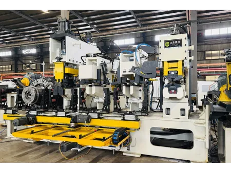 Máquina de recorte, aplanado, corte de extremos y redondeado