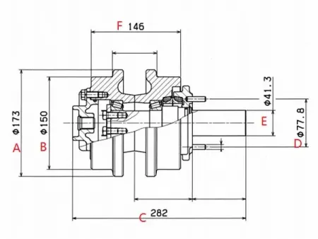 Rodillo superior para bulldozer Caterpillar D5K