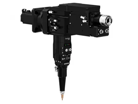 Cabezal de corte láser de fibra biselado de 15 kW (péndulo simple , ángulo recto, autoenfocable)