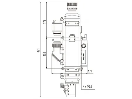 Cabezal de soldadura láser oscilante de un solo eje de 20 kW