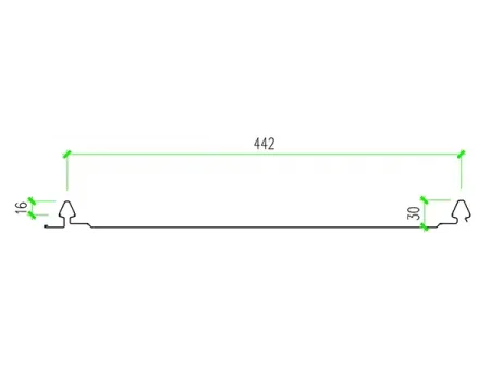 Panel metálico para techo preparado para sistema solar