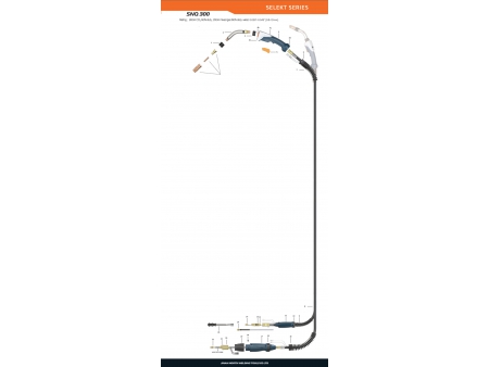 Pistola de soldadura MIG/MAG, SNQ300