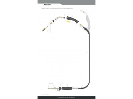Pistola de soldadura MIG/MAG, NB300