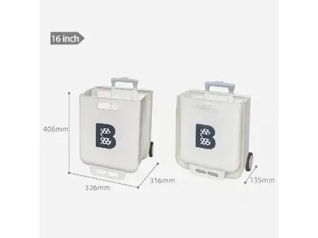 Carrito plegable con caja de 2 ruedas