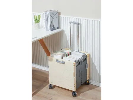 Carrito plegable con caja