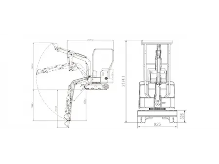 Excavadora eléctrica sobre orugas KE12/12 Plus