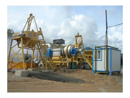 Planta dosificadora de asfalto móvil