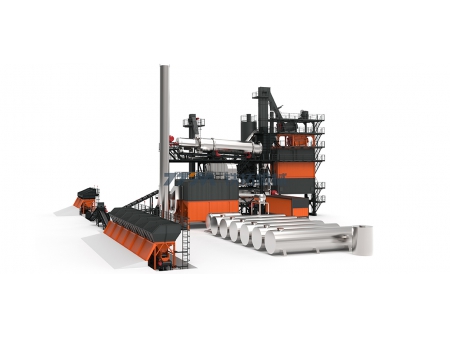 Planta de reciclaje de asfalto ecológica, serie TSEC