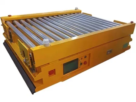 Sistema autónomo de manipulación de materiales con AGV y RGV